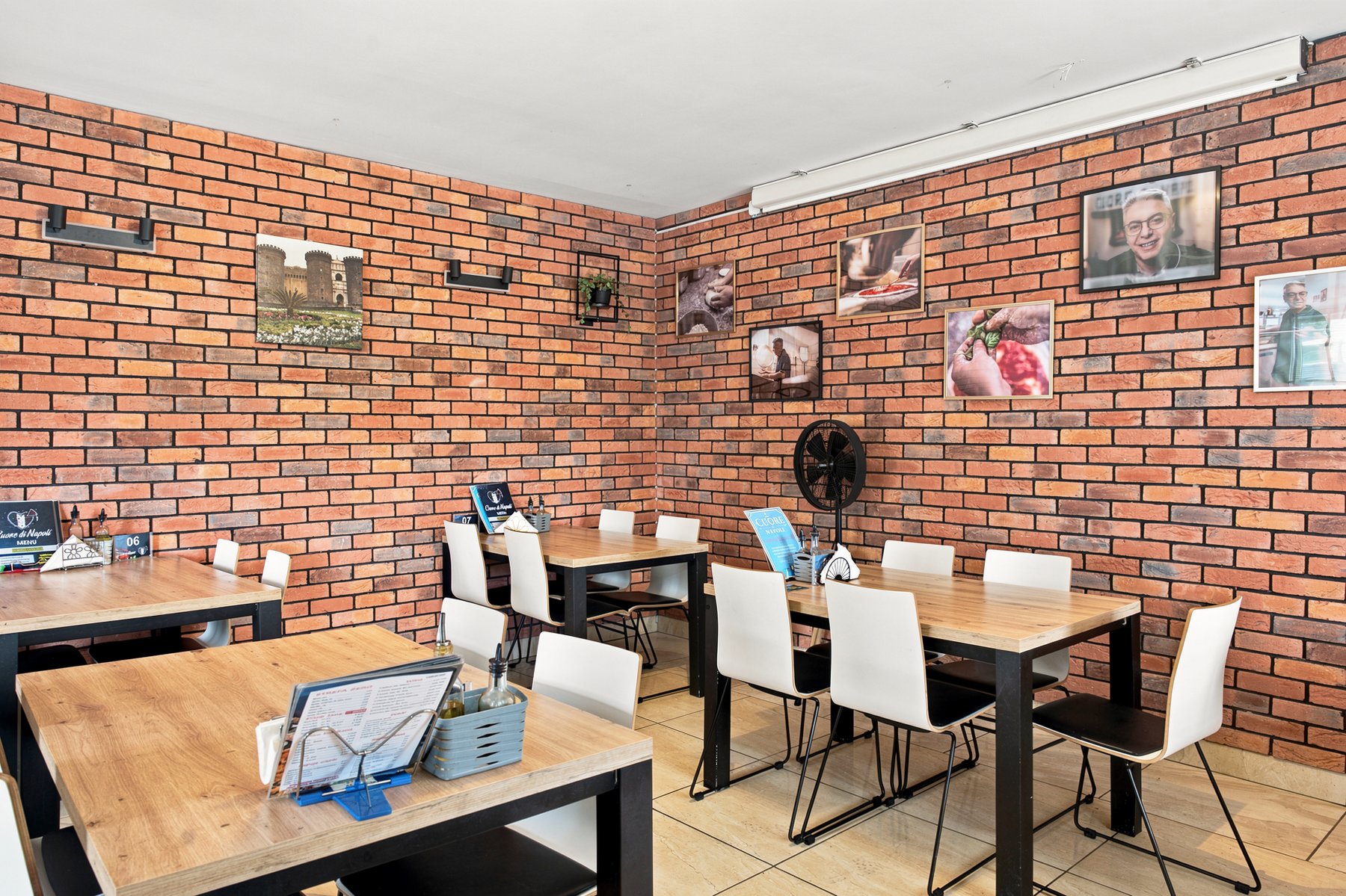 Wnętrze pizzerii Cuore di Napoli w Krośnie